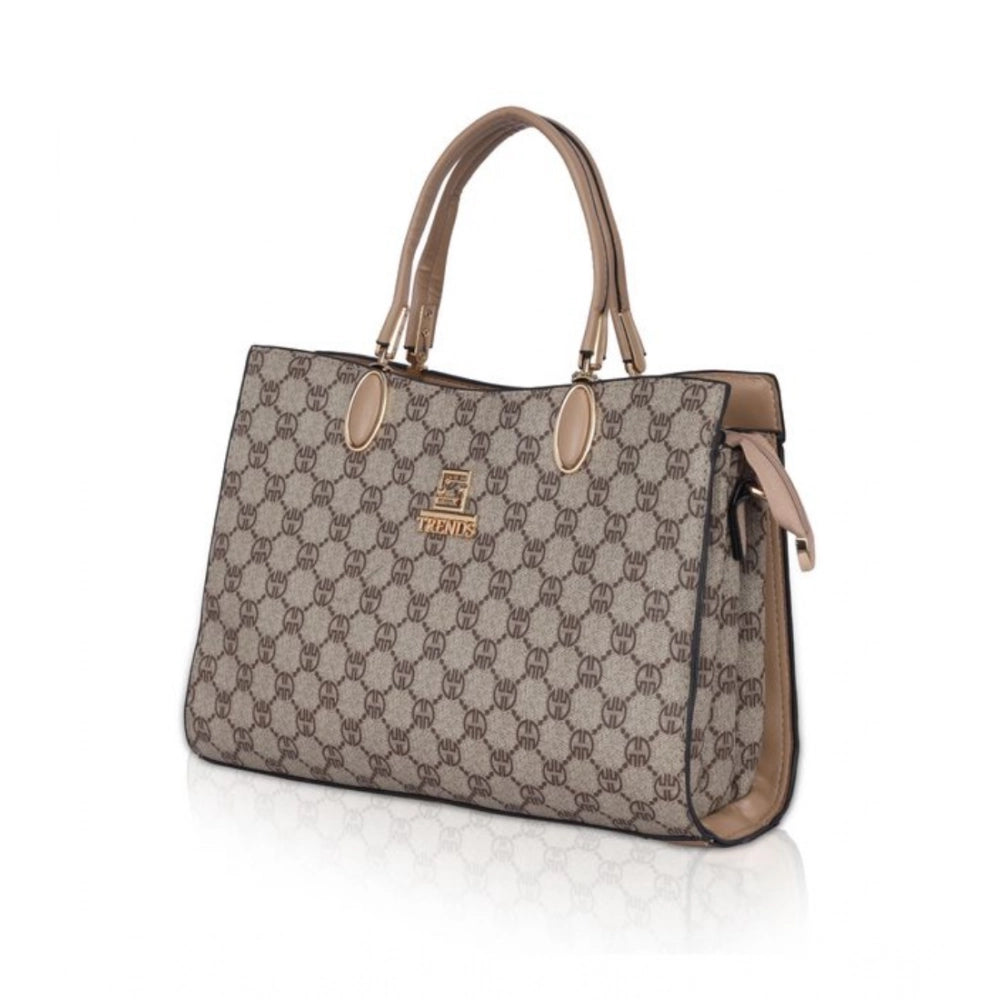 Faux Leather Printed Handbag (Hilver)