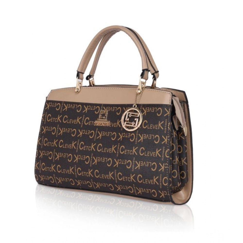 Faux Leather Printed Handbag (Hilver)