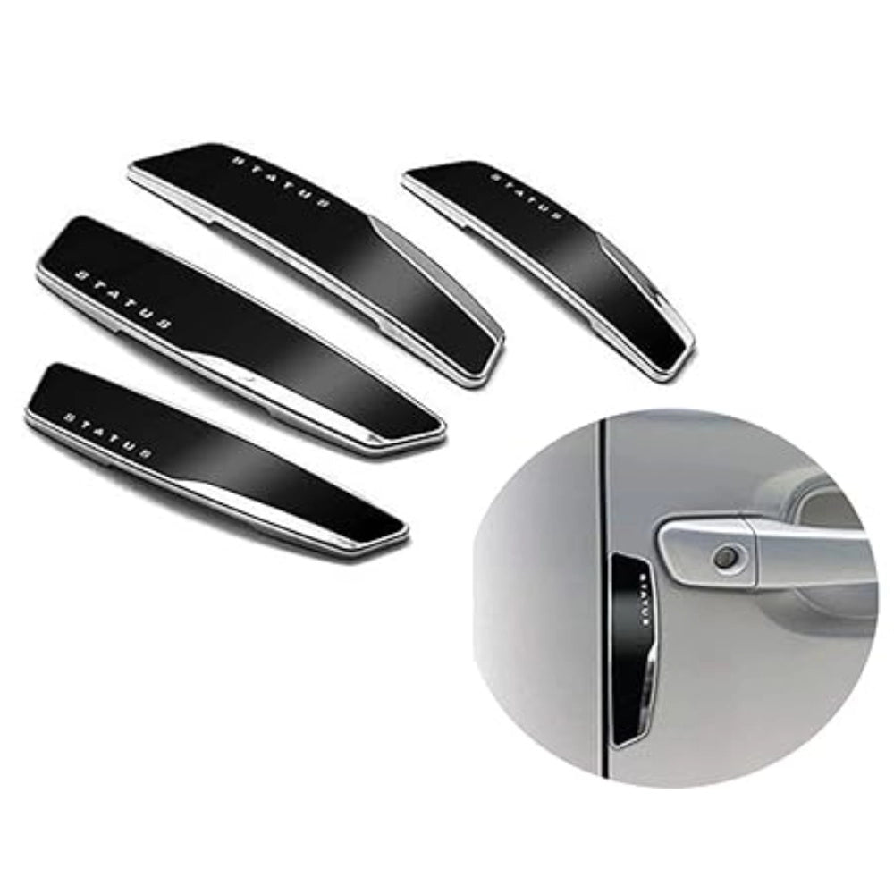 Generic Pack Of 4 Winner Plastic Car Door Guard Universal For Car (Black)