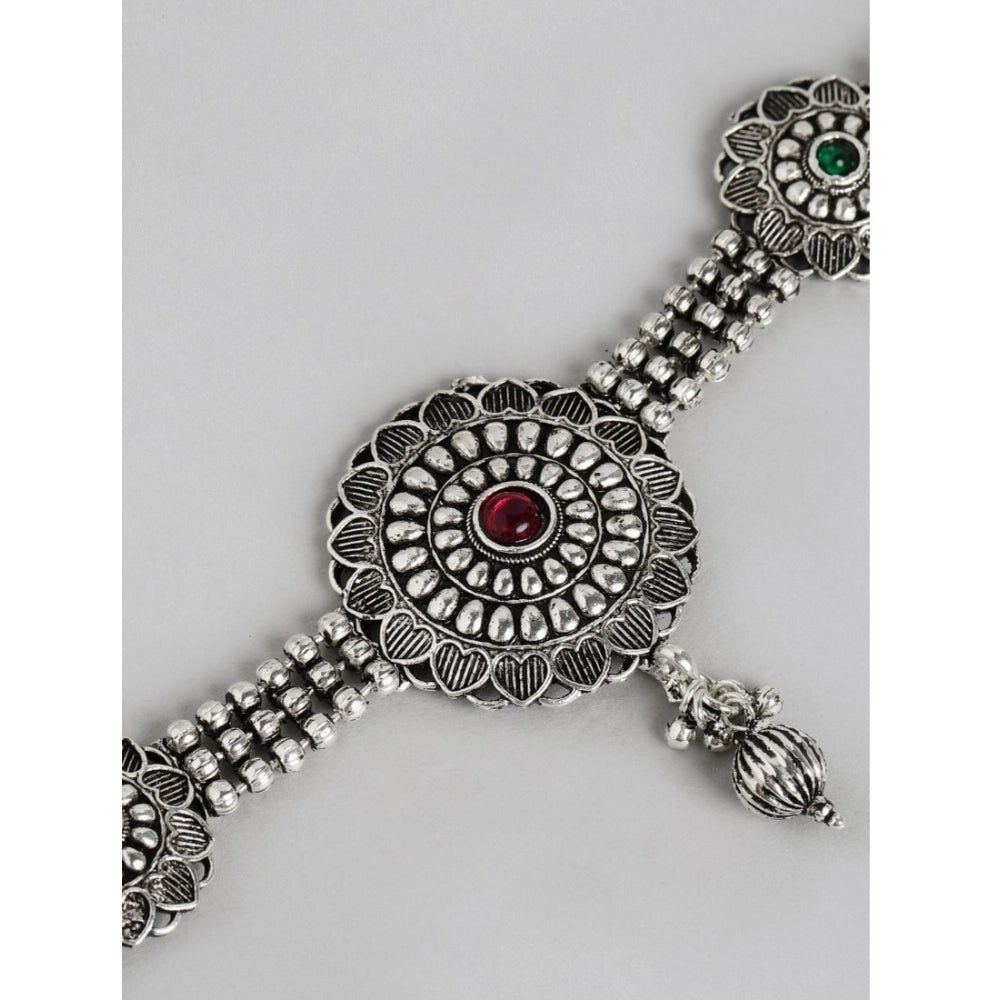 Women’s Silver-Tone Plated Alloy Necklace &amp; Earrings Set