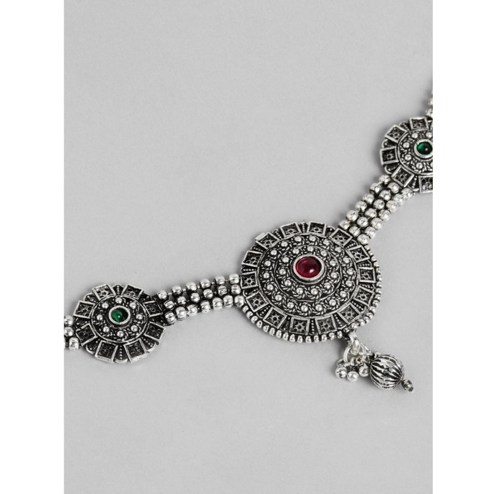 Women’s Silver-Tone Plated Alloy Necklace &amp; Earrings Set