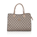 Faux Leather Printed Handbag (Hilver)