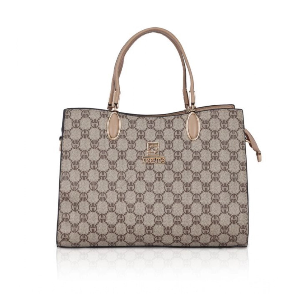 Faux Leather Printed Handbag (Hilver)