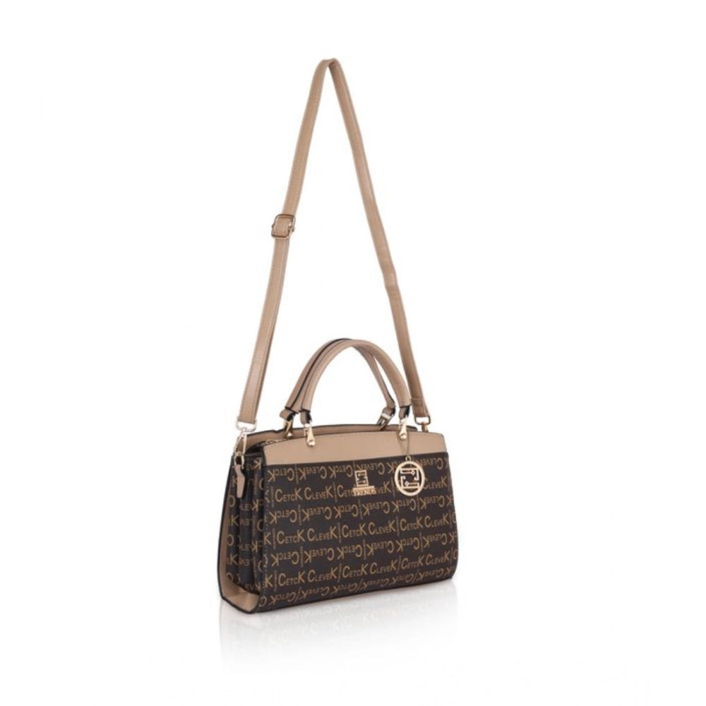 Faux Leather Printed Handbag (Hilver)