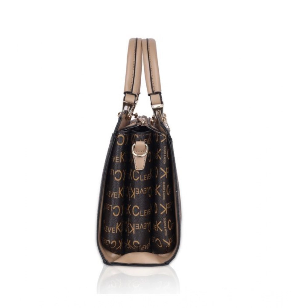 Faux Leather Printed Handbag (Hilver)