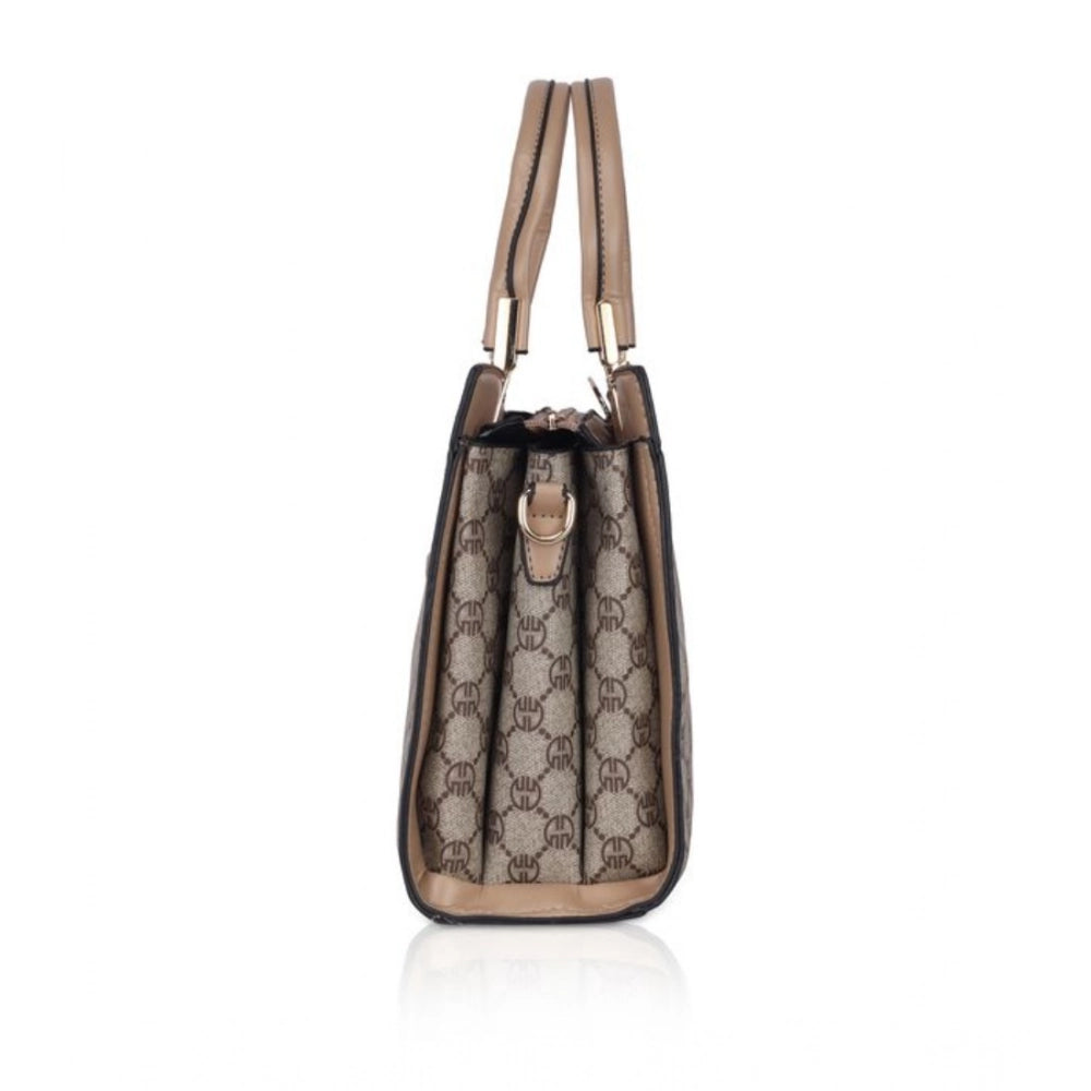 Faux Leather Printed Handbag (Hilver)