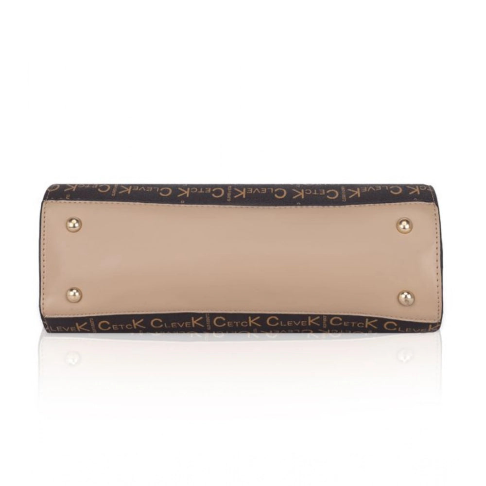 Faux Leather Printed Handbag (Hilver)