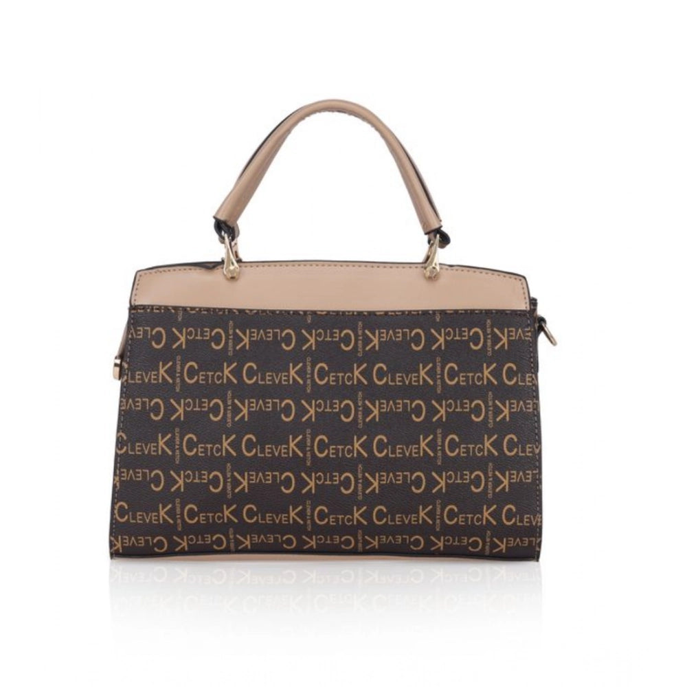 Faux Leather Printed Handbag (Hilver)
