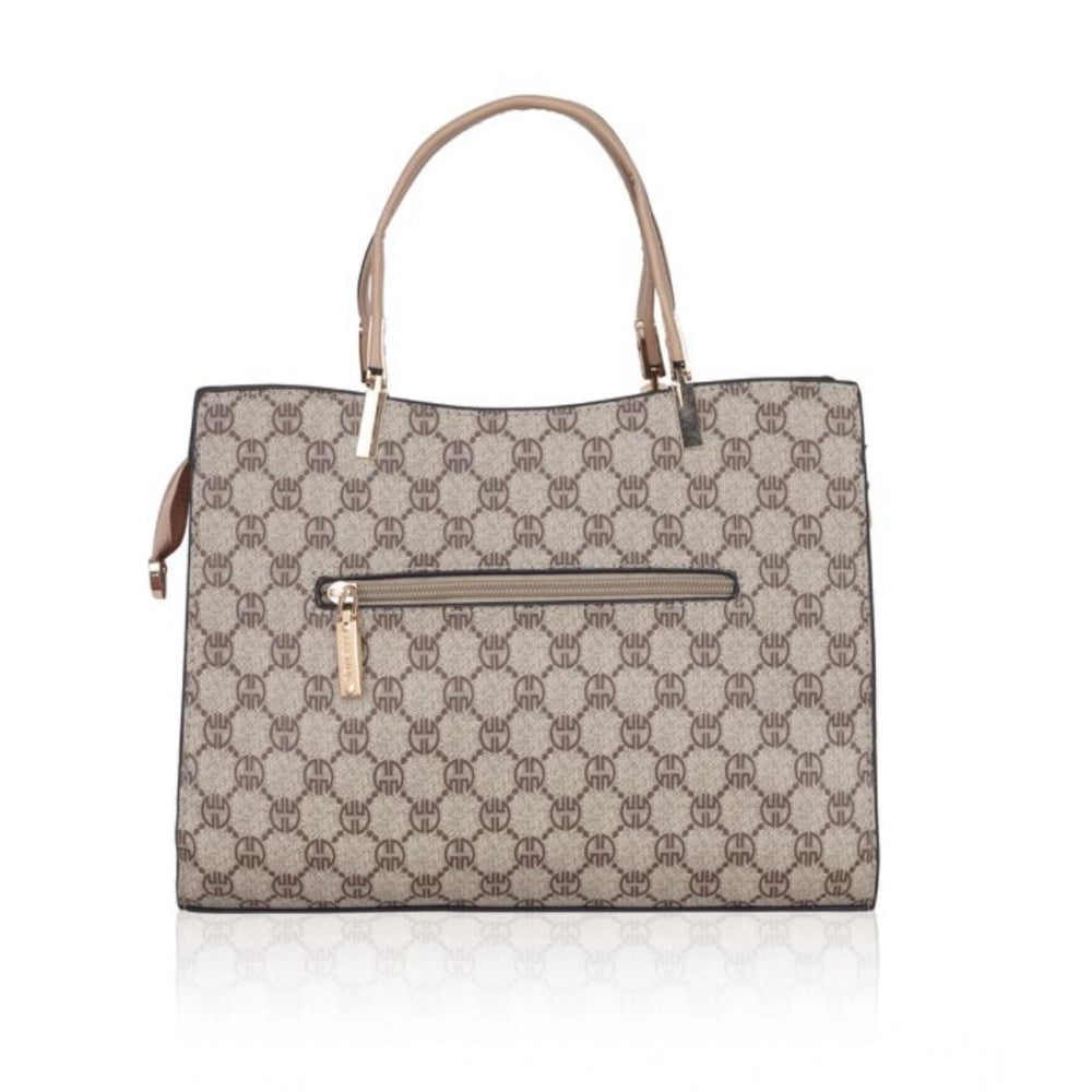 Faux Leather Printed Handbag (Hilver)