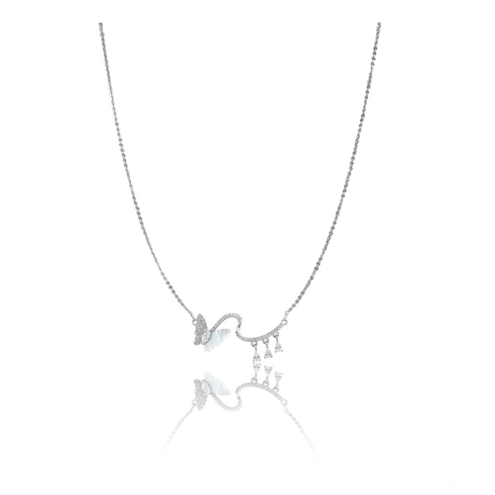 Generic Women's Stainless Steel Imported Stanless Steel Pendent Chain (Silver Plated)