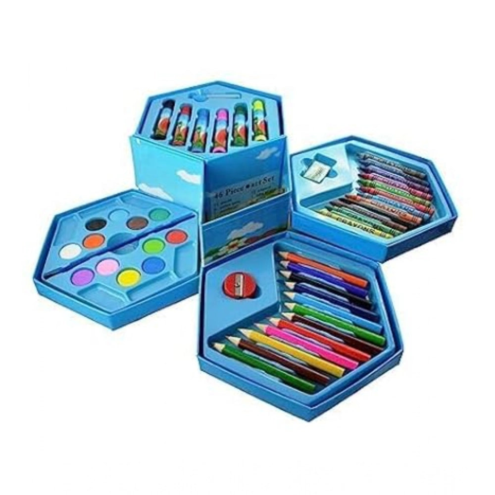 Generic Plastic 46-Piece Art Set For Kids (Multicolor )