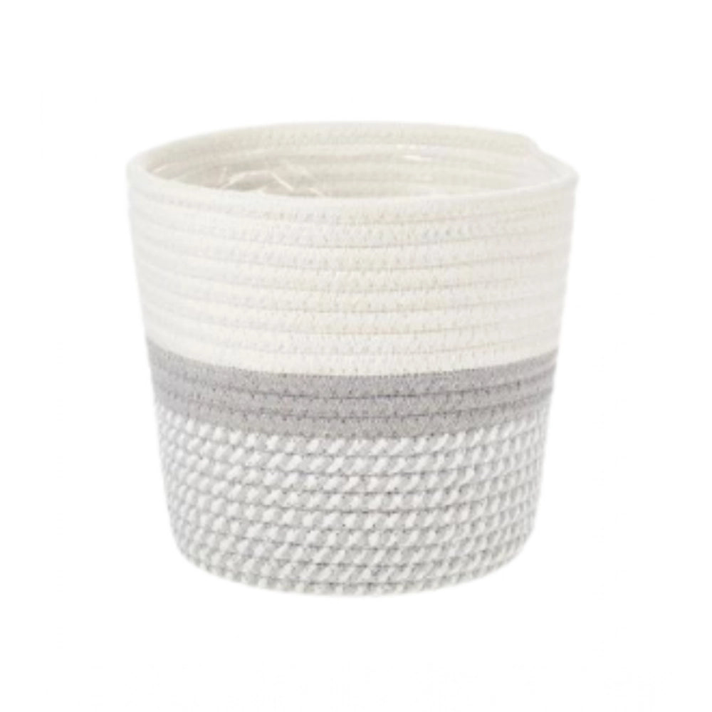Generic Cotton Flower Pot (Gray White)